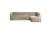 Miniature Canapé d'angle droite 274x225 cm velours texturé Wheatfield Sloping 2