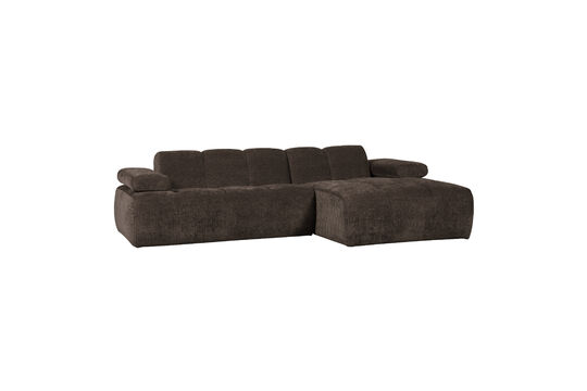 Voir la fiche produit canapé d'angle droite tissu côtelé brun MOJO Canapé d'angle droite tissu côtelé brun MOJO