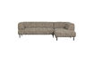 Miniature Canapé d'angle droite tissu texturé marron chiné Lloyd 3