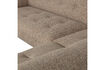 Miniature Canapé d'angle droite tissu texturé marron chiné Lloyd 8