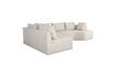 Miniature Canapé d'angle gauche 5 places en tissu beige Prosper 6