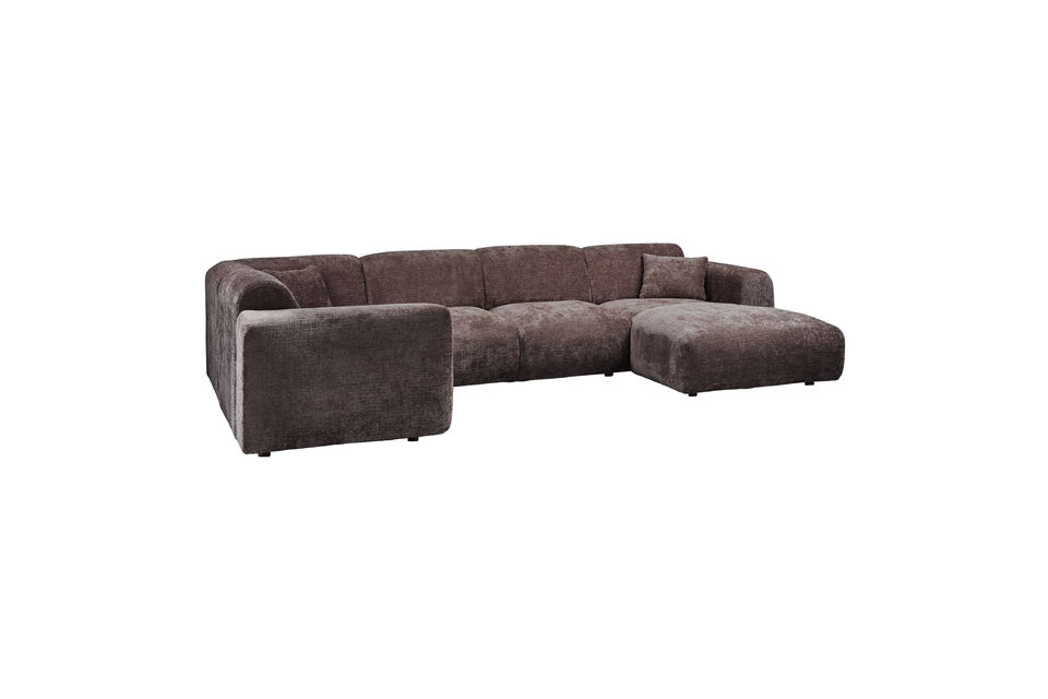 Avec ses formes joliment arrondies et son luxueux tissu chenille