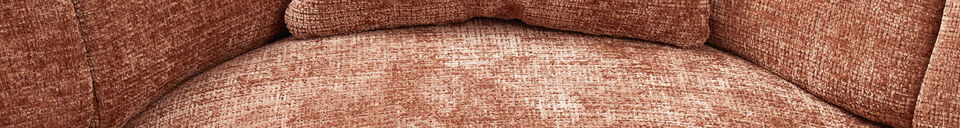 Mise en avant matière Canapé d'angle gauche chenille terra Cloud