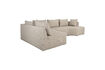 Miniature Canapé d'angle gauche en polyester beige Prosper 2