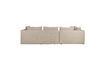 Miniature Canapé d'angle gauche en polyester beige Prosper 3