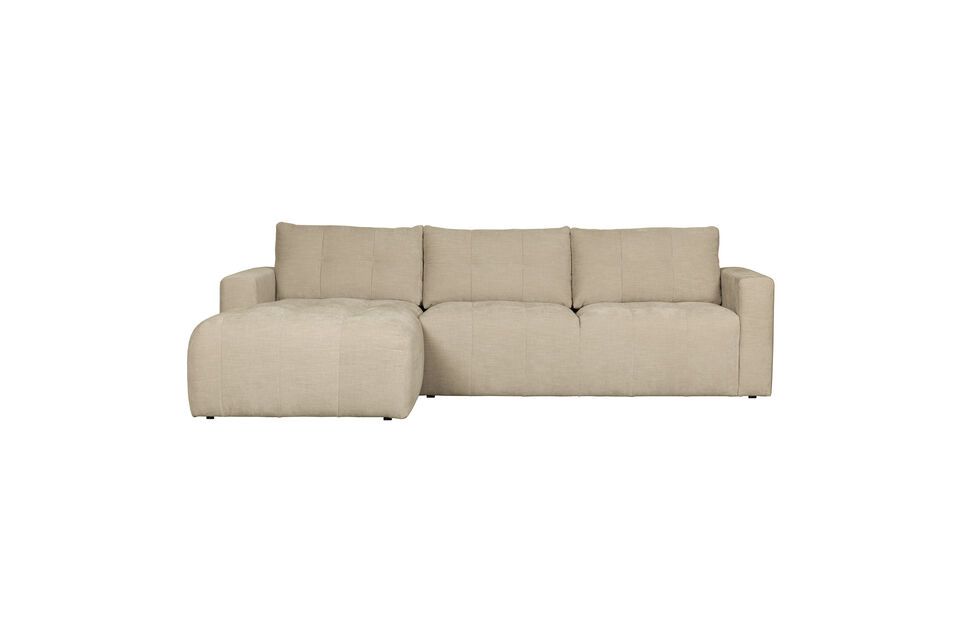 Canapé d'angle gauche en tissu beige Bar Vtwonen
