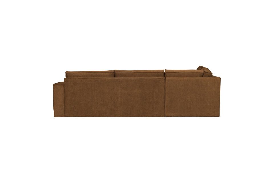 Ce canapé est fabriqué en tissu mélangé grossier (90%PES 10%PAC) de couleur bronze