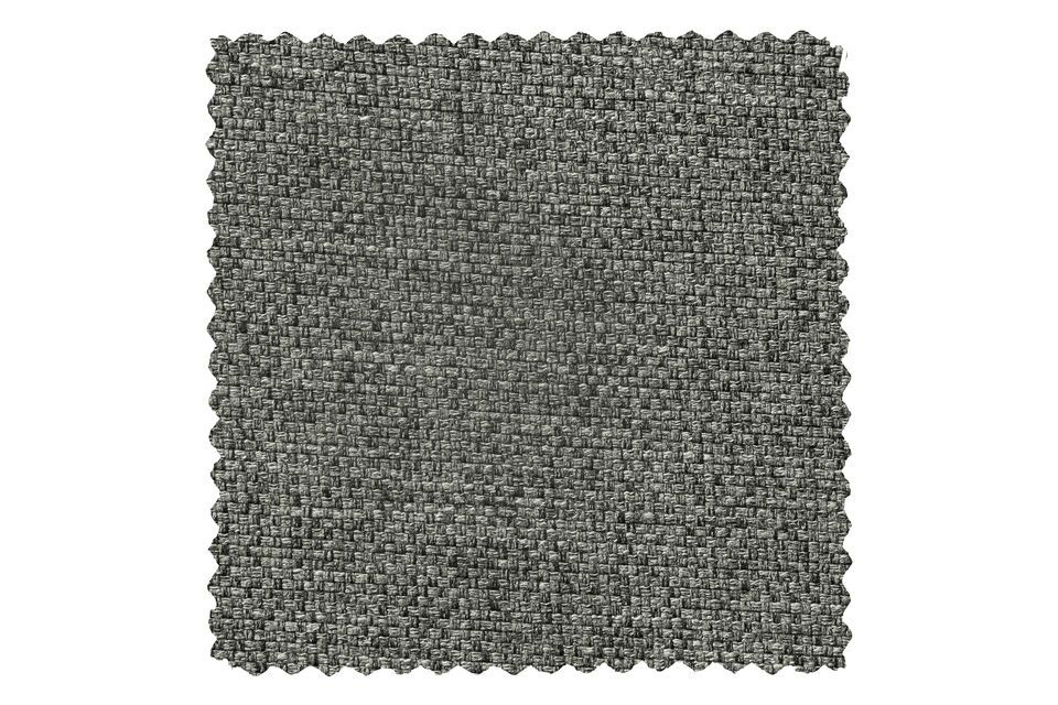 Canapé 5 places d'angle gauche en tissu gris Bean, grand confort