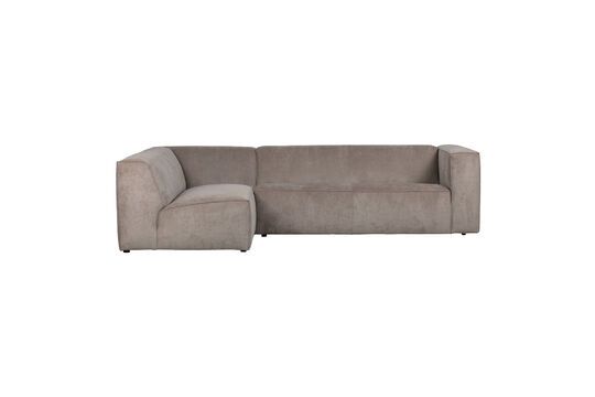 Canapé d'angle gauche en tissu gris Lazy Détouré