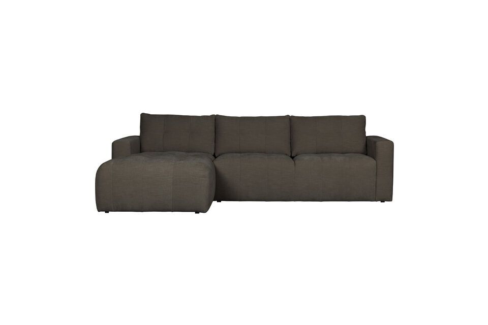 Canapé d'angle gauche en tissu marron Bar Vtwonen