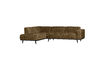 Miniature Canapé d'angle gauche en velours laiton STATEMENT 1