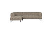 Miniature Canapé d'angle gauche tissu brun chiné LLOYD 2