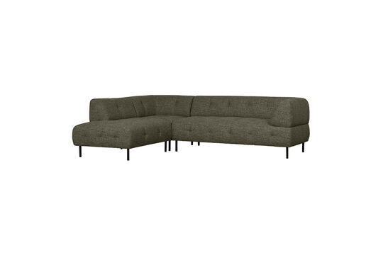 Voir la fiche produit canapé d'angle gauche tissu tissé vert chiné LLOYD Canapé d'angle gauche tissu tissé vert chiné LLOYD