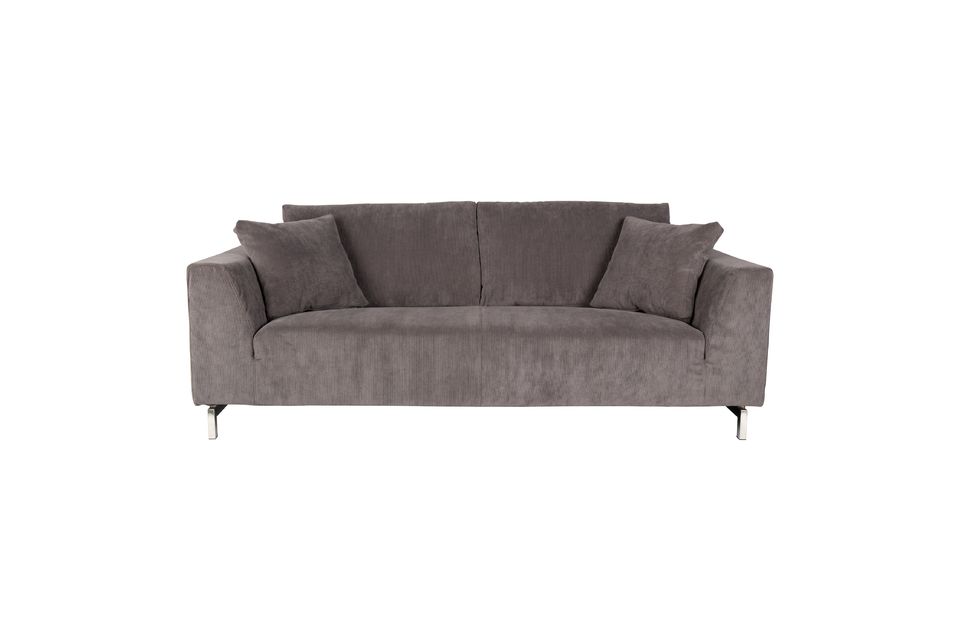 Ses deux imposants coussins complètent une assise agréable en soutenant le dos