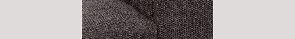 Mise en avant matière Canapé Jean 2,5 places Anthracite
