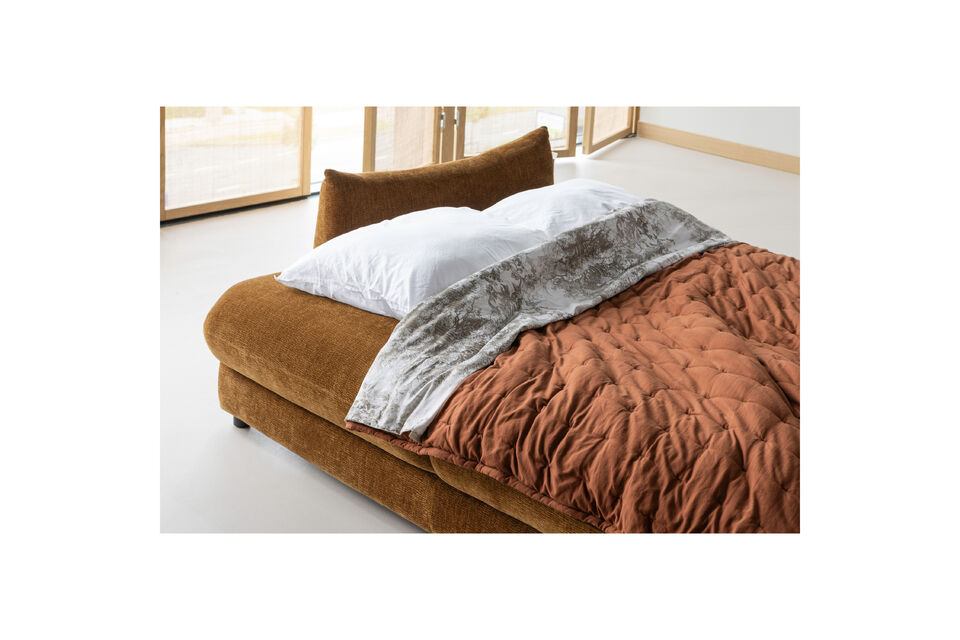Un canap&eacute; et un lit en un seul meuble Tissu confortable et doux Se transforme en un clin