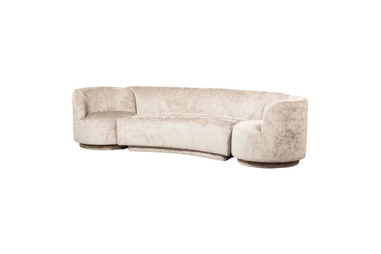 Canapé modulable 290 cm chenille naturel POPULAR Détouré