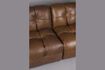 Miniature Canapé modulaire 4 places en cuir marron Hackman 6