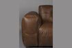 Miniature Canapé modulaire 4 places en cuir marron Hackman 2