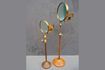 Miniatura Candeliere in legno di rame 38 cm Ruggine 3