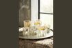Miniature Candle holder in clear  glass Leaves 1