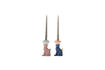 Miniature Candle Holder Set of 2 in Multicolour Stoneware Eri 4