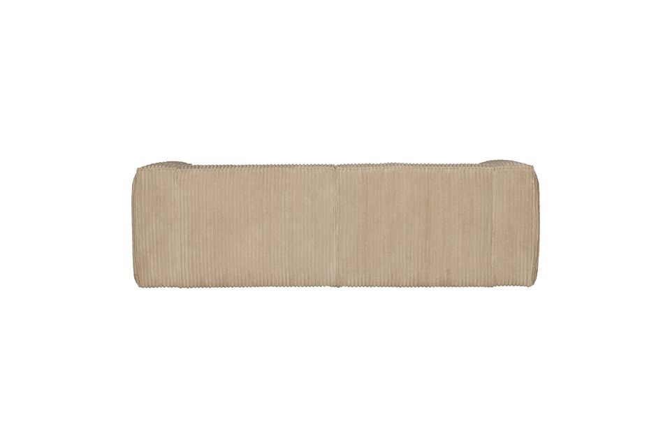The wide ribbed fabric upholstery made of 100% polyester provides great seating comfort and instant