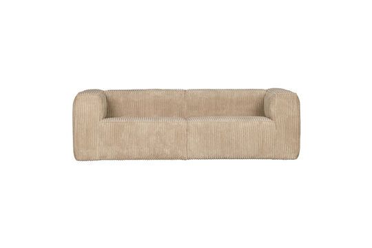 Canoe 3 seats in cream Bean fabric Clipped
