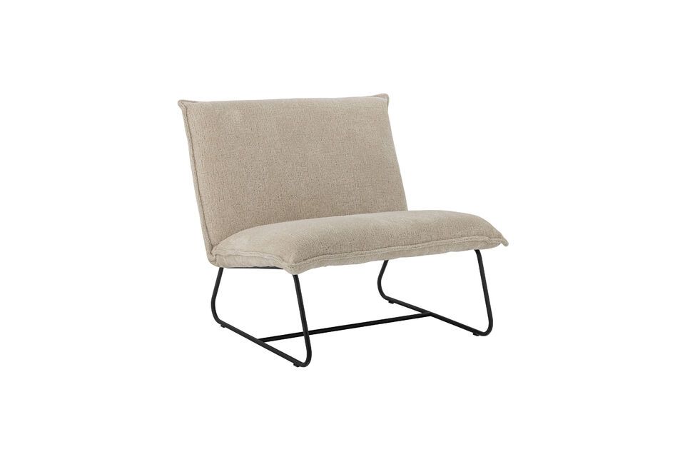 Cape beige recycled tissue lounge chair Bloomingville