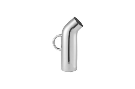 Carafe en acier inox argenté 1,2L Pipe Détouré