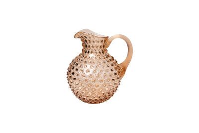 Carafe en verre orange Diamant