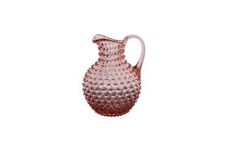Carafe en verre rose Diamant