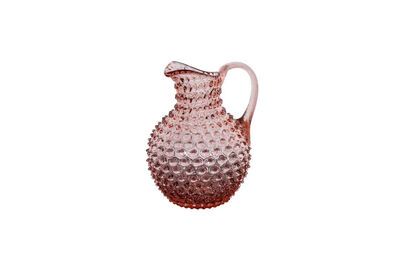 Carafe en verre rose Diamant
