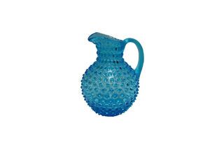 Carafe en verre turquoise Diamant