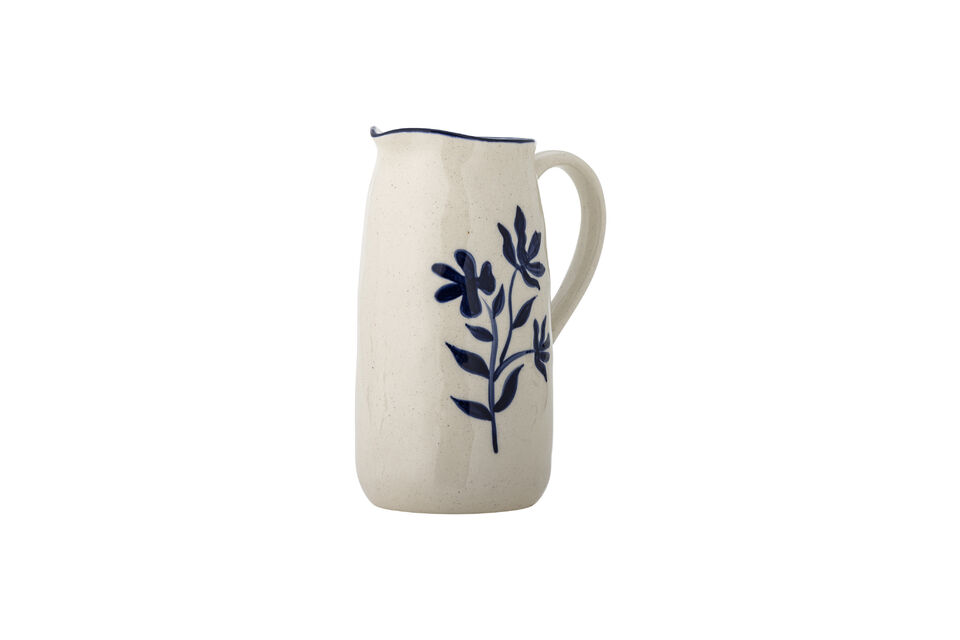 Caraffa H20,5 cm in gres blu Eimy - 6