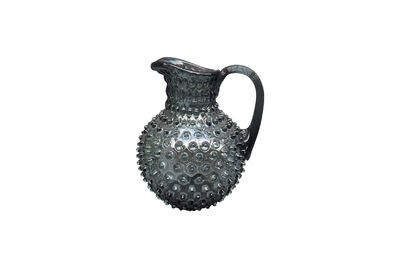 Caraffa in vetro grigio scuro Diamant