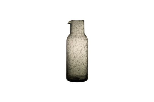 Caraffa in vetro grigio scuro Vico