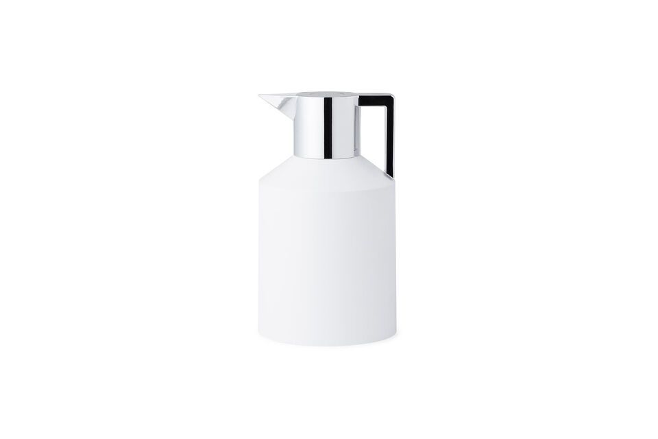 Caraffa isotermica da 1,5L bianca e argento Geo Normann Copenhagen