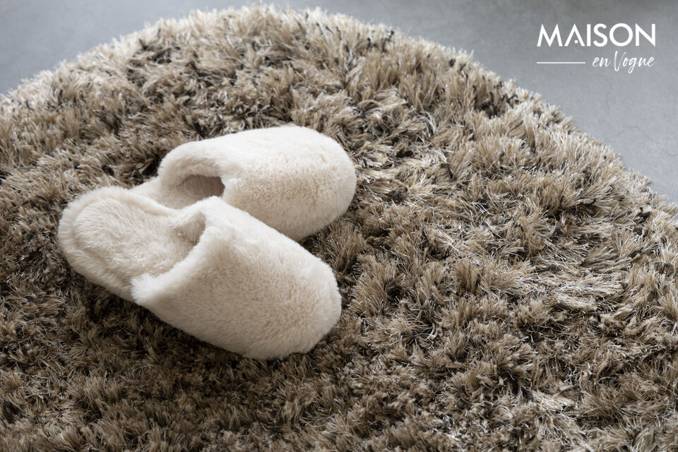 The organic shape adds a touch of natural elegance to any room