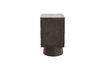 Miniature Carved nightstand mango wood walnut Crumble 6