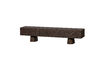 Miniature Carved TV Unit 180cm Mango Wood Dark Brown Crumble 1