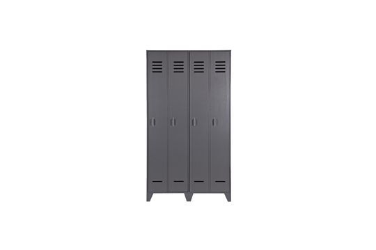 Casier 2 portes en bois anthracite Stijn