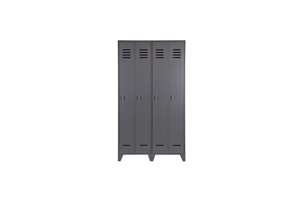 Casier 2 portes en bois anthracite Stijn Woood