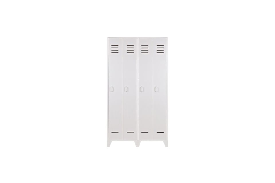 Casier 2 portes en bois blanc Stijn Woood