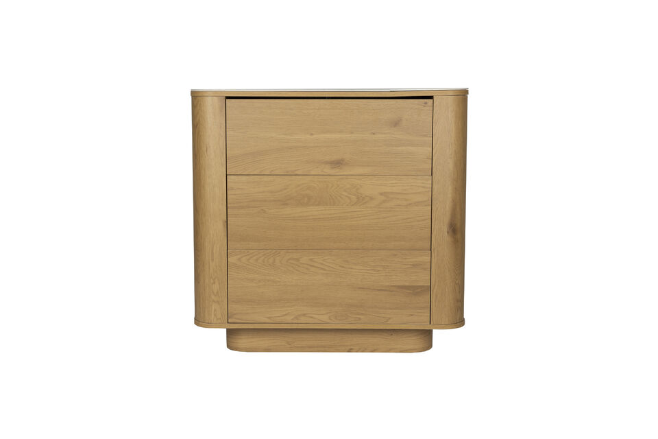 Cassettiera 3 cassetti in legno naturale Almira White Label