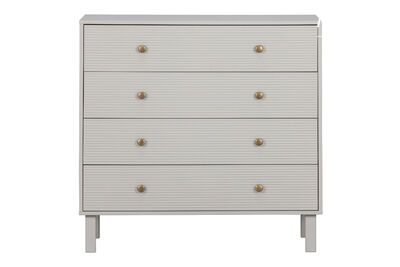 Cassettiera Tablo in pino grigio chiaro