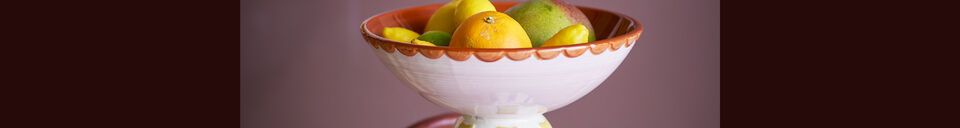 Mise en avant matière Centre de table en grès Bob