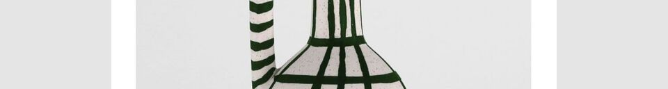 Mise en avant matière Céramique décoratif verte Lamothe