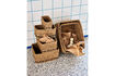 Miniatura Cesti portaoggetti, set di 6, alga marina naturale, HDSquares 2