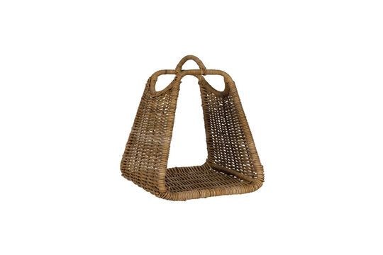 Guarda il profilo del prodotto cestino in rattan grigio beige Cestino in rattan grigio beige